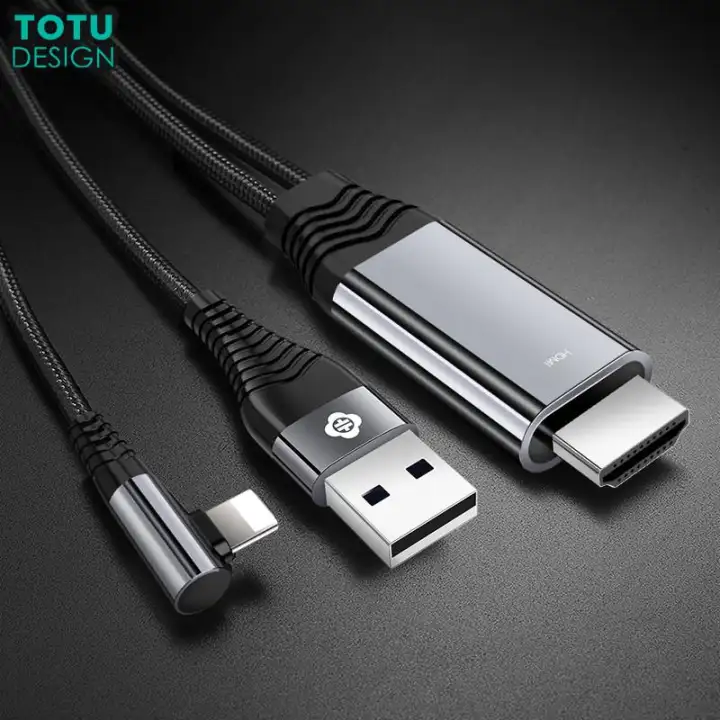 Totu Hd 4k 3 5m 2 4a Usb For Lightning 8 Pin To Hdmi Hdtv Tv Av Lightning 8 Pin To Hdmi Hdtv Tv Av