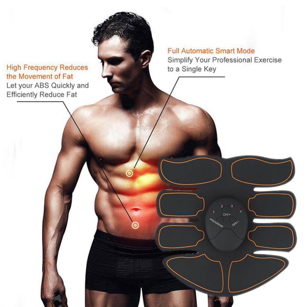 EMS Intelligent Strength Training Patch (1 Abdomen + 1 Main) (Black + Red)