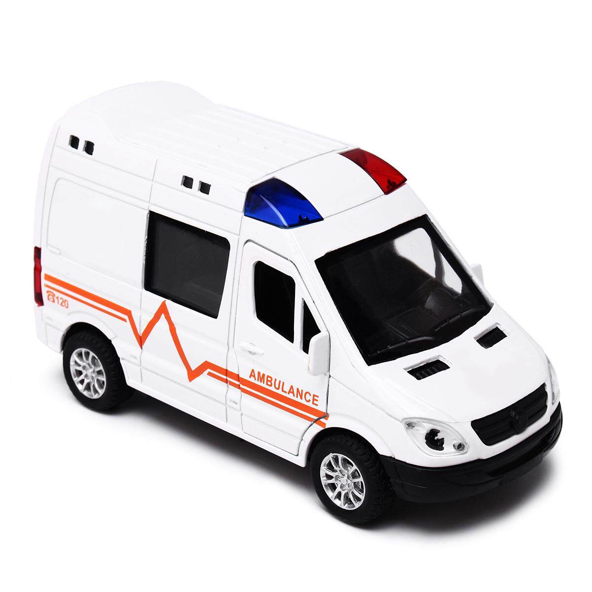 New 1:36 Fire Truck Simulation Police Ambulance Car Model Toy Kids ...