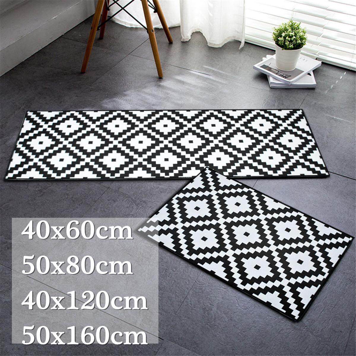 Soft Flannel Anti-slip Indoor Outdoor Rug Kitchen Floor Door Mat Bathroom Carpet#50*160cm