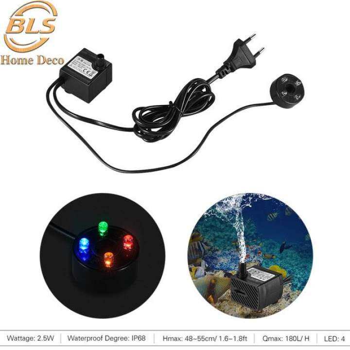 Tabletop Water Fountain Pump 2 5 Walt With 4 Rotating Led W Lazada - Tabletop Water Fountain Pump With Light Tabletop Water Fountain Pump 2 5 Walt With 4 Rotating Led W Lazada - Tabletop Water Fountain Pump With Light