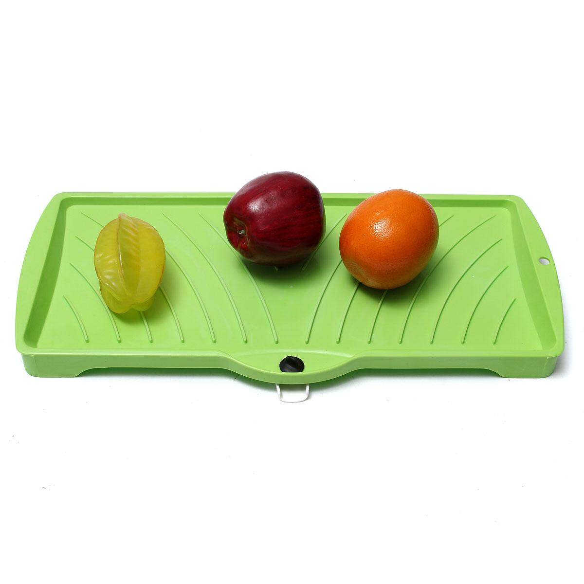 Plastic Dish Drainer Fruit Veg Rack Holder Drying Organizer Storage Kitchen Sink - intl