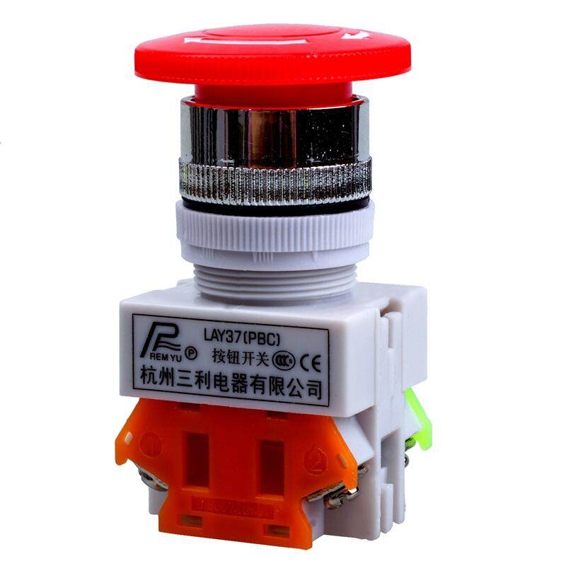 Details about   Red Mushroom Cap 1NO 1NC DPST Emergency Stop Push Button Switch AC 660V 10A e-st 