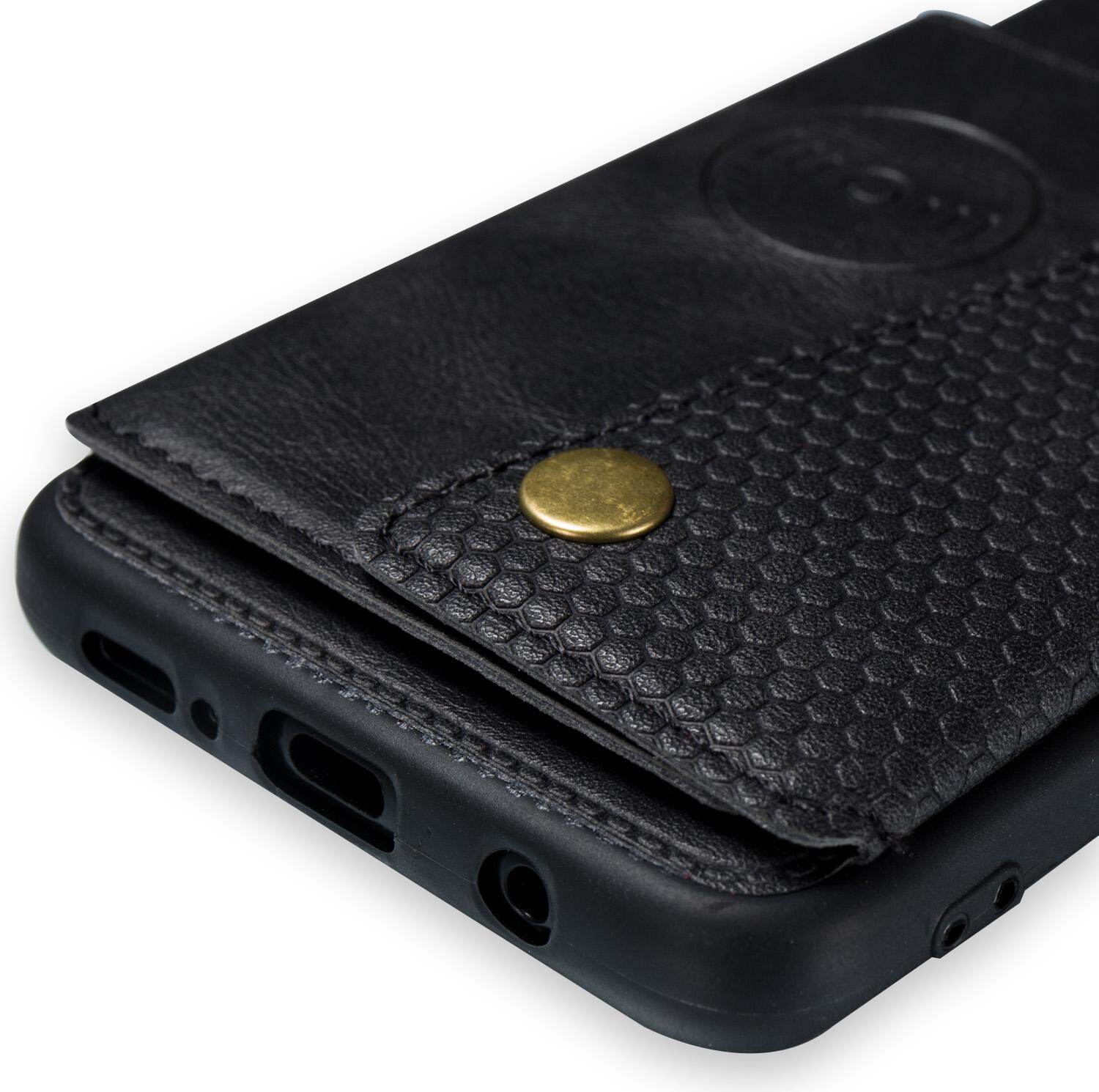 Cho Samsung s9plus S9 + da trường hợp nhiều Folio lật Bìa Wallet trở lại trường hợp vỏ, có thể làm việc với gắn trên xe hơi, ẩn thẻ tín dụng ID khe giữ, retro nút kim loại clasp, đứng hỗ trợ