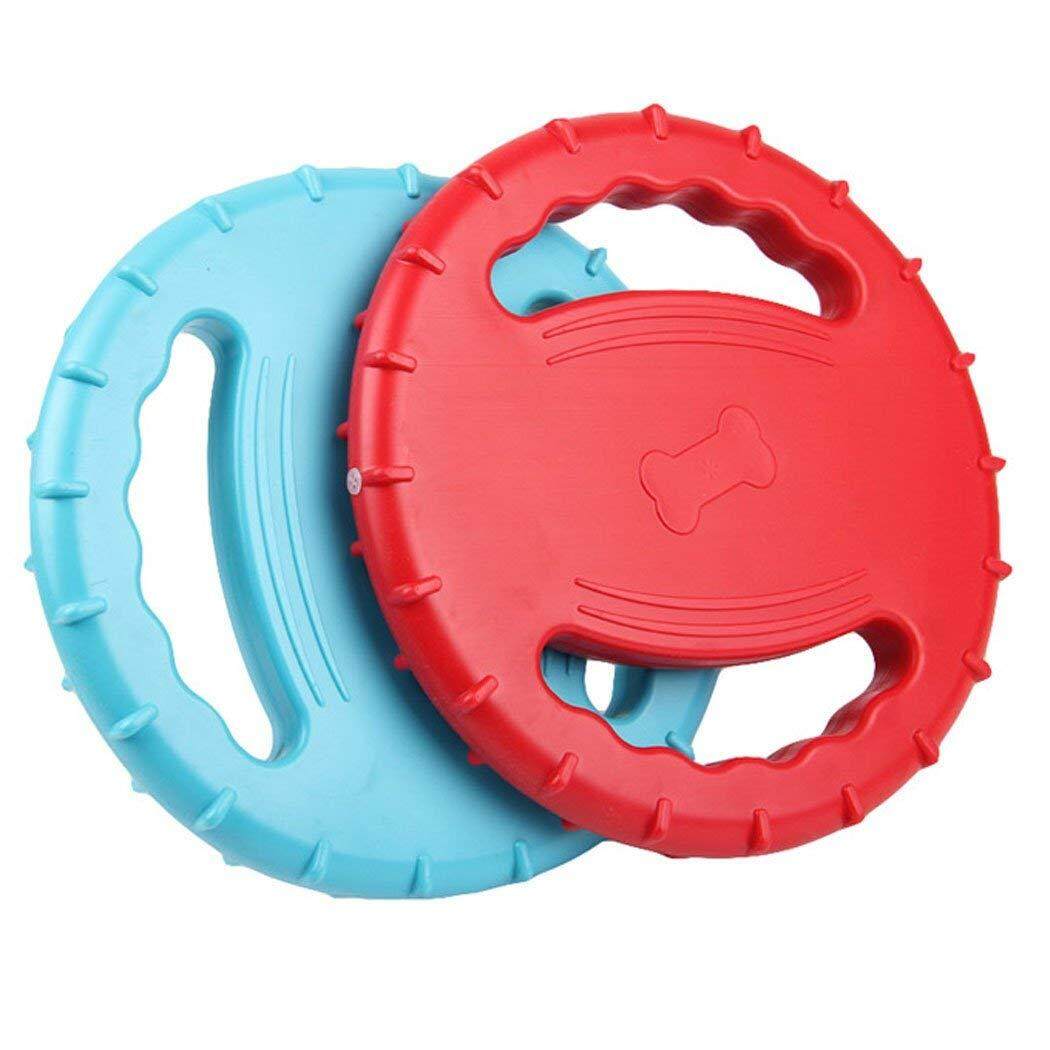 Dog Flying Disc,Indestructible Rubber Dog Flying Disc, Squeaky Float