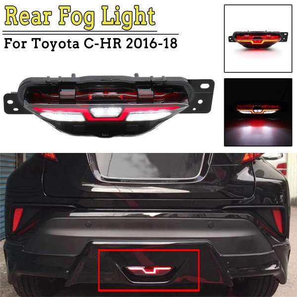 ĐÈN LED Phía Sau Sương Mù Phanh Đuôi Đèn Dự Phòng Đèn Đèn Cho Xe Toyota C-HR CHR 2016-18