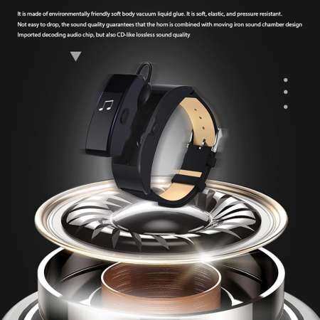 Umiwe S3 PLUS Talk Band Bluetooth Headset Bracelet Fitness Wearable Sports Compatible Smart Mobile Phone Device Wristband （Gold）