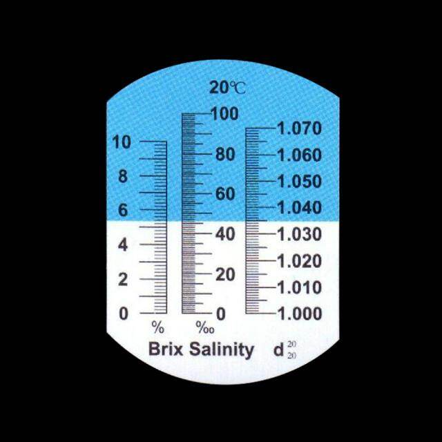 Khúc Xạ Kế 2 Trong 1 Brix & Độ Mặn 0-10% Brix/0-100% Độ MặN Với ATC Cho Dụng Cụ Thực Phẩm Hộp Bán Lẻ