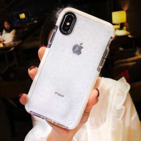 Fashion Luxury 3D Diamond Pattern Case Transparent Clear Soft TPU Cover For iphone XS Max Fashion Luxury 3D Diamond Pattern Case Transparent Clear Soft TPU Cover For iphone XS Max