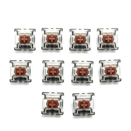โปรโมชั่น 40x Brown 3 Pin Mechanical Switch Keyboard Replacement for
Gateron RGB Series สินค้าใหม่ราคาดี