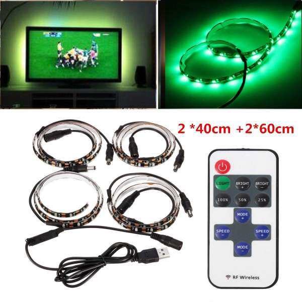 Màu sắc Thay Đổi 5 V RGB 5050 Dây ĐÈN LED USB TV Nền MÁY TÍNH Tâm Trạng Đèn ngủ đèn (Xanh)