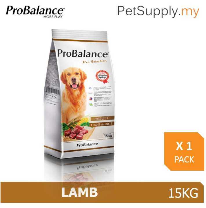 ProBalance 15KG Lamb Pro Selection Adult Dry Dog Food Lazada