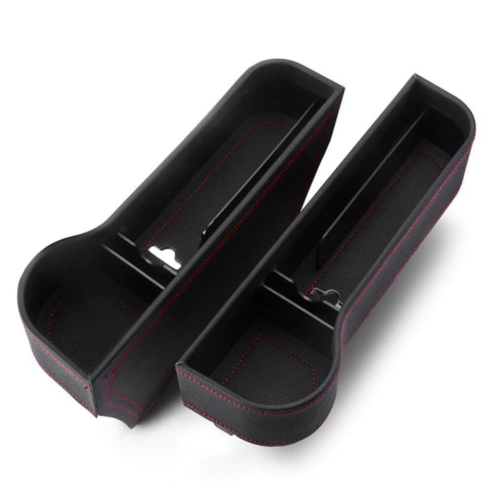 Premium PU Leather Side Pocket Organizer Car Seat Filler Gap Space Storage...