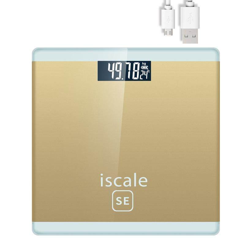 Loskii Iscale Upgraded Sensor Digital USB Charging Electronic Scale Body Health Fit Weight Scale