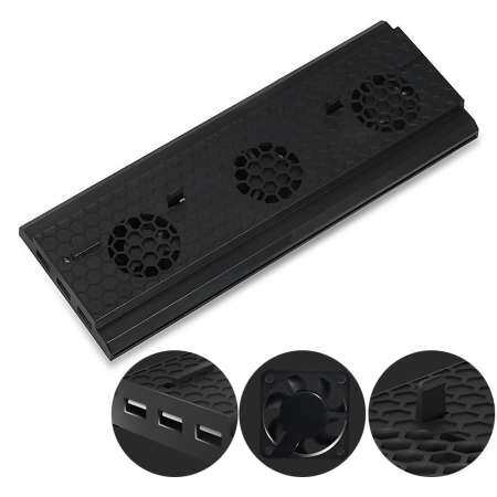 Sunyoo - สีดำพัดลมทำความเย็นตัวตั้งแนวดิ่ง Dock สำหรับ Xbox One X คอนโซลเกม - INTL