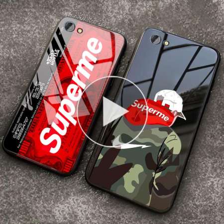 Vivo V5 V5s V5 PLUS แฟชั่น Supreme รูปแบบกระจกเทมเปอร์พร้อม Instagram SUP Design กันกระแทกด้านหลังดูกระจกสำหรับ vivo V5 S PLUS กรณีที่อยู่อาศัย