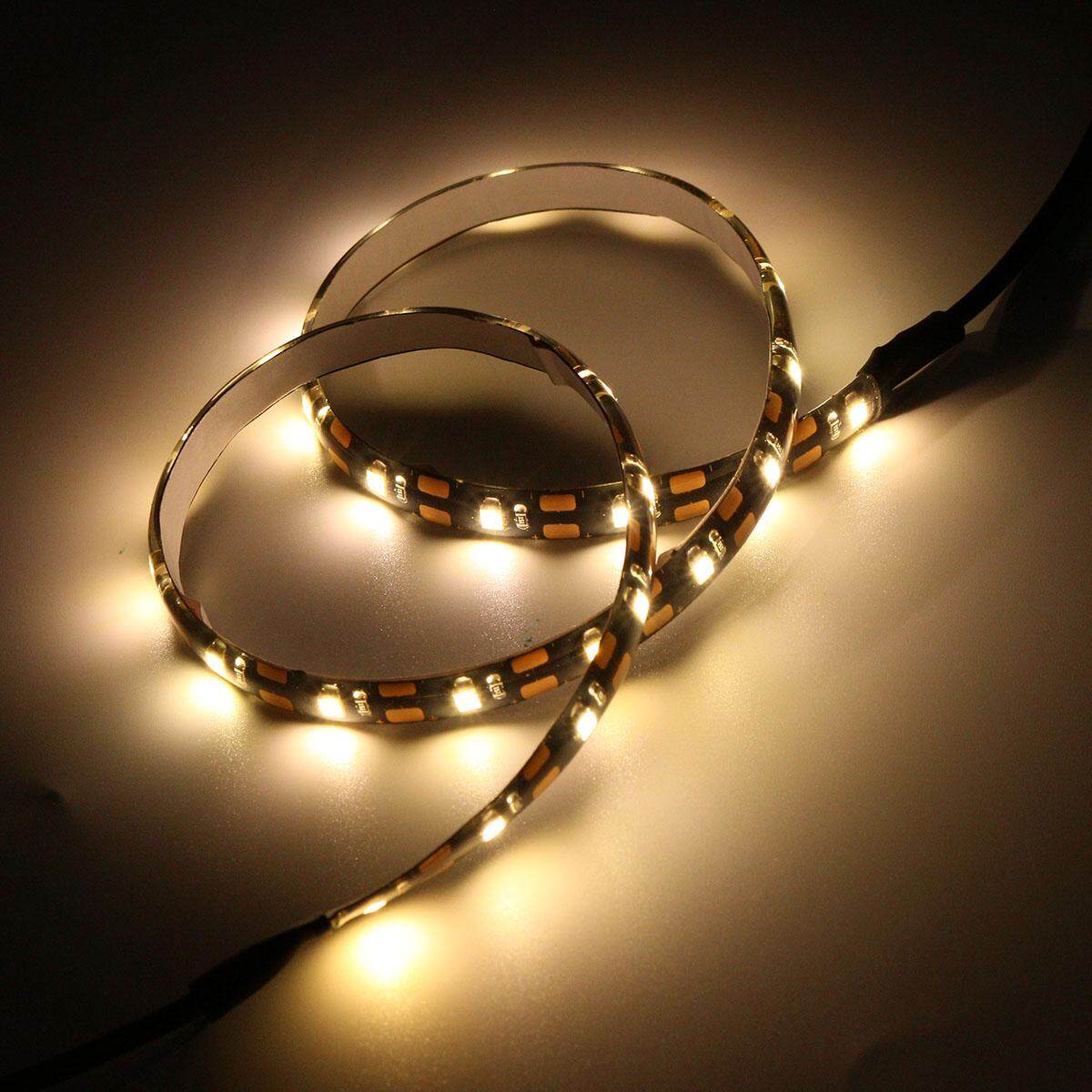 Colour Changing 5V RGB 5050 LED Strip USB TV Background PC Mood night Light lamp (Warm white) - intl