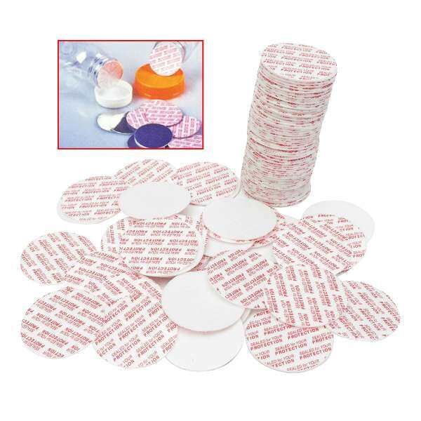 100pcs Press Seal Cap Liners Foam Safety Tamper Seals Jar Bottle # 24mm