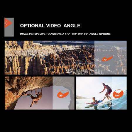 Easybuy SOOCOO C30 กันน้ำ 4 พันกล้องเพื่อการกีฬา WiFi ในตัว Gyro ปรับมุมมอง - INTL