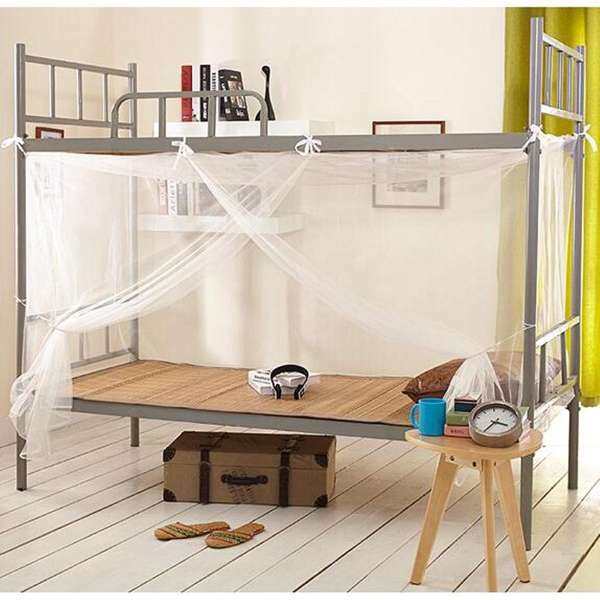 1.8X2m HOT White Four Corner Post Canopy Bed Mosquito Net King Size Netting - intl