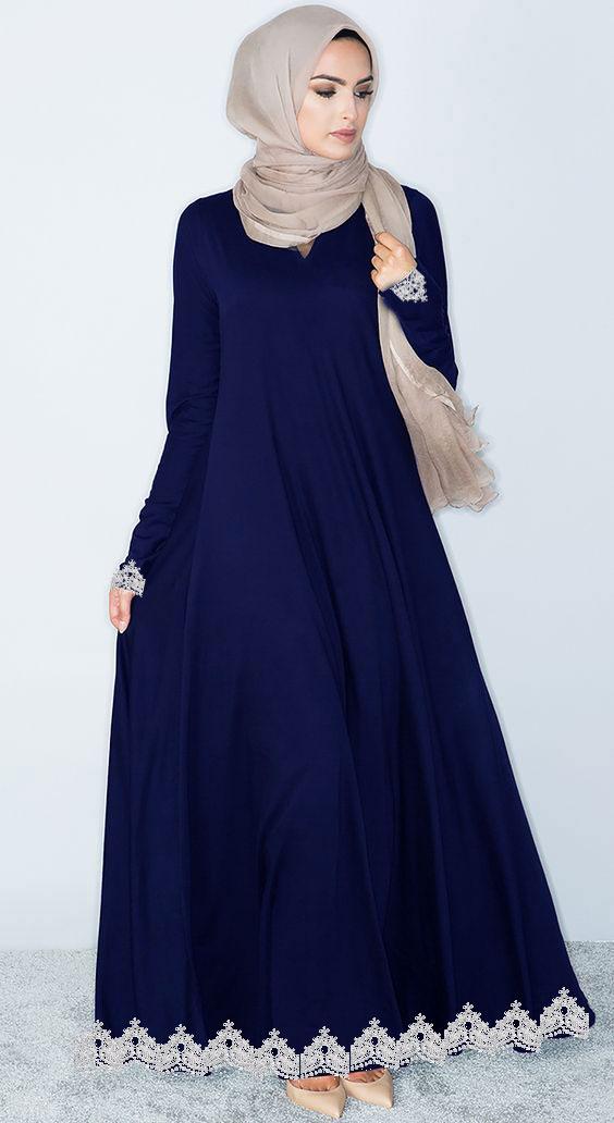 Bottom Wanita Lace Modern Style Jubah 