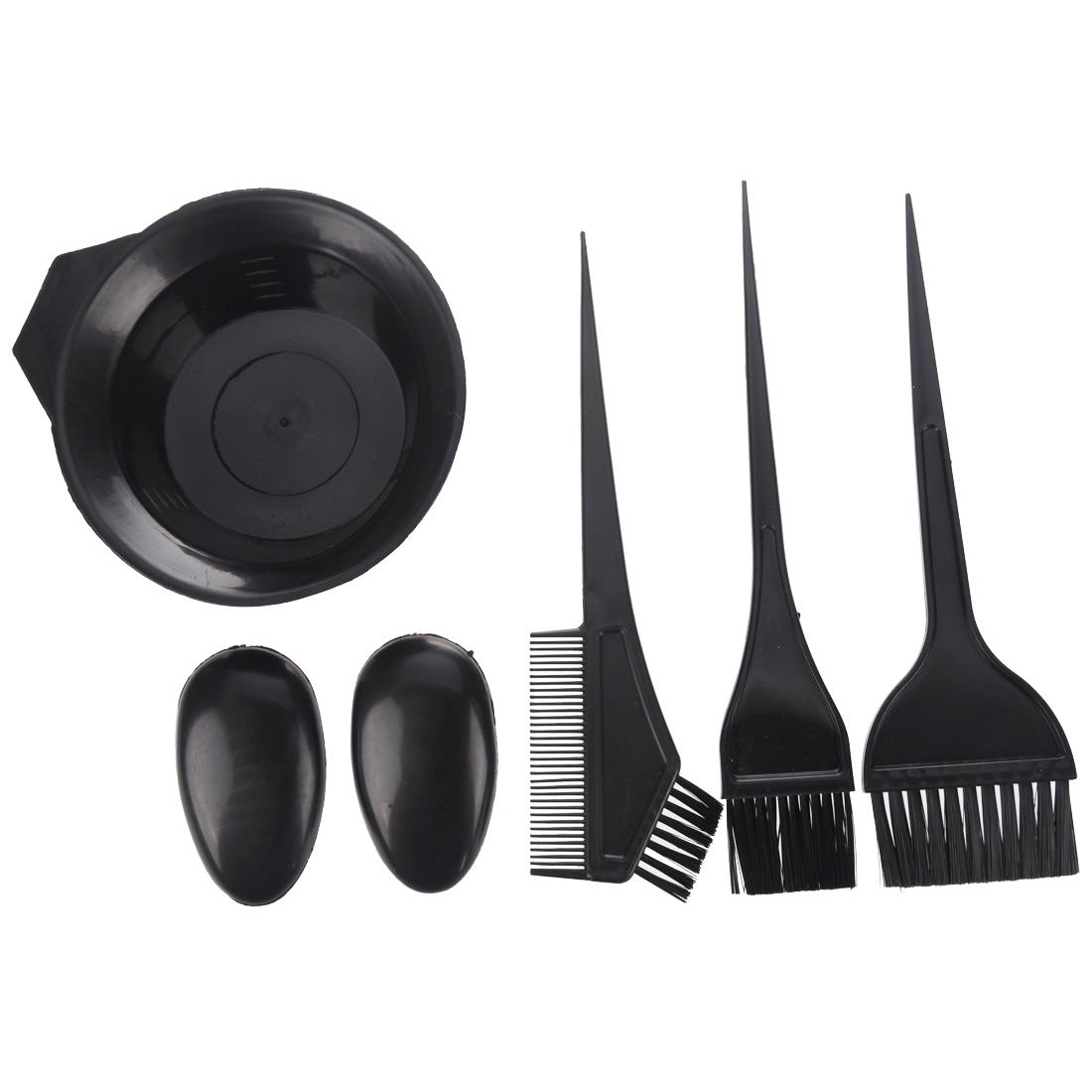 Haarfärbe-Set Mit Schüssel, Pinsel & Kamm – Alles In Schwarz Für Einfaches Färben