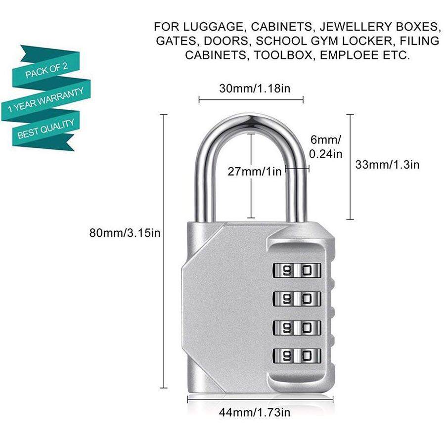 Sports Bag Etc Combination Padlock Warehouse Cupboard Door Locks