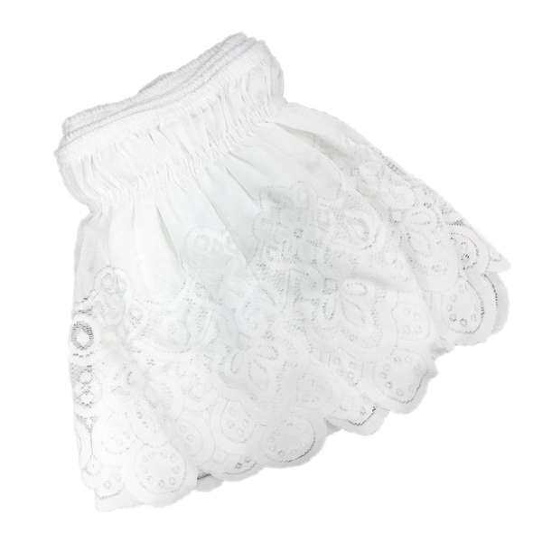 BolehDeals Vintage Crochet Lace Ruffle Elastic Band Bed Skirt Twin/Full/Queen/King Size