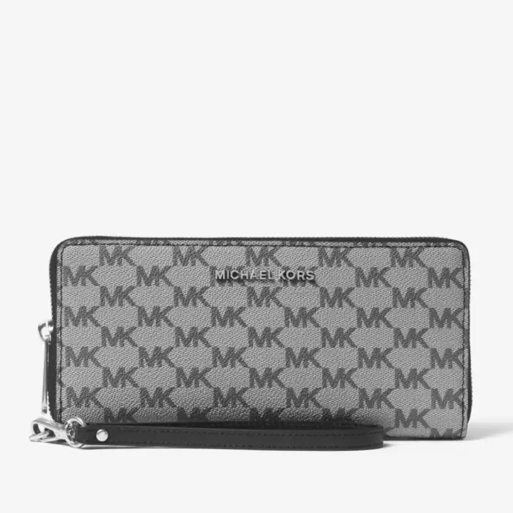 michael kors jet set continental logo wallet