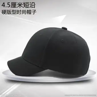 curved brim hat black