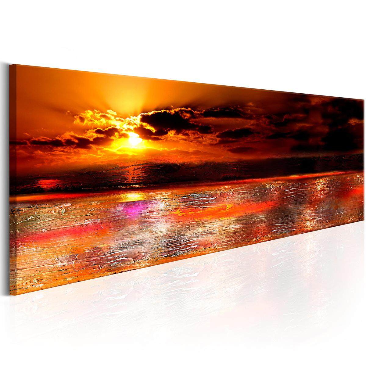 WALLPAPERS XXL ABSTRACT SEA LANDSCAPE CANVAS PICTURES LIVING ROOM #40*120cm