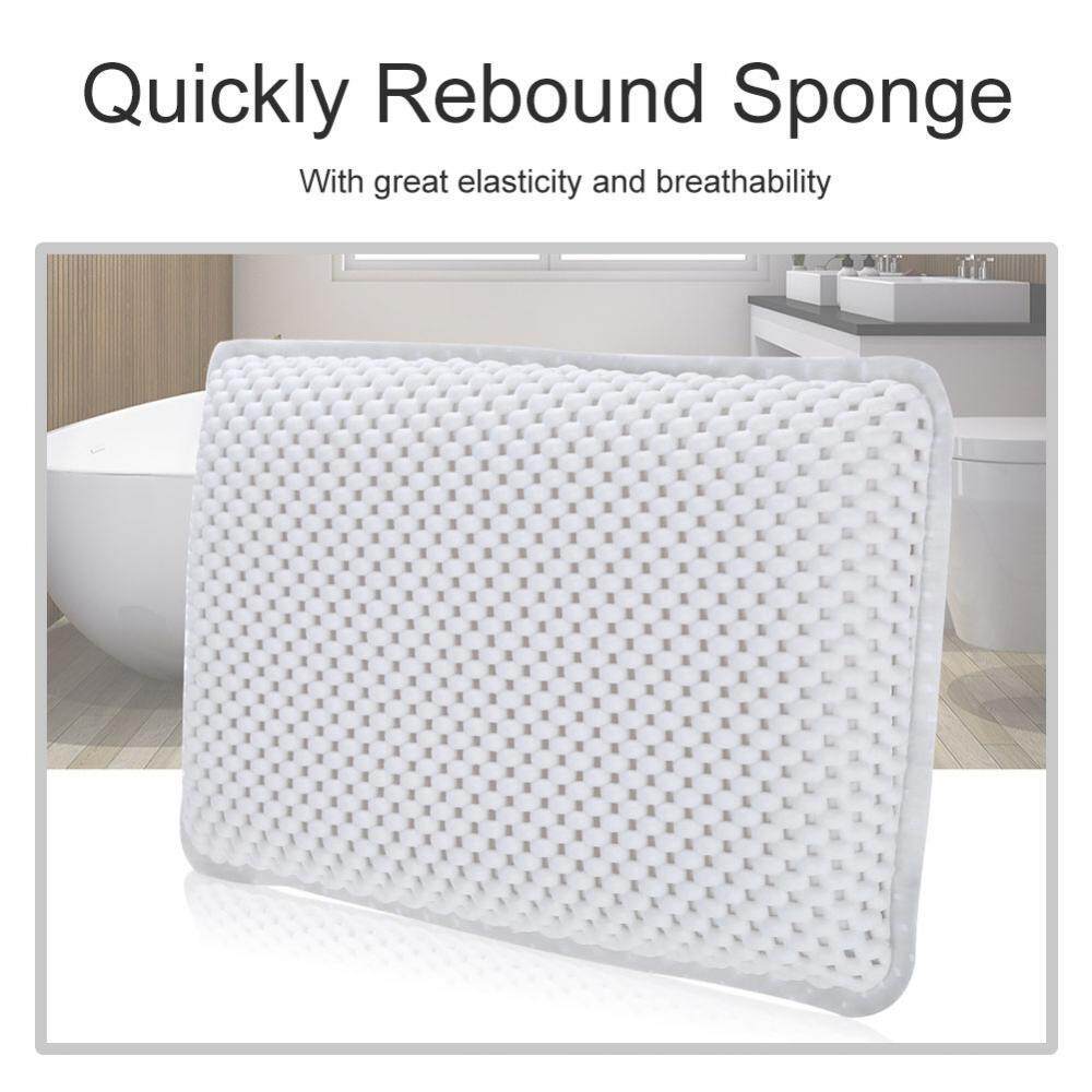 PVC Bath Pillow for Neck Back Support Foam Inner Stuff Padding Bathtub Headrest - intl