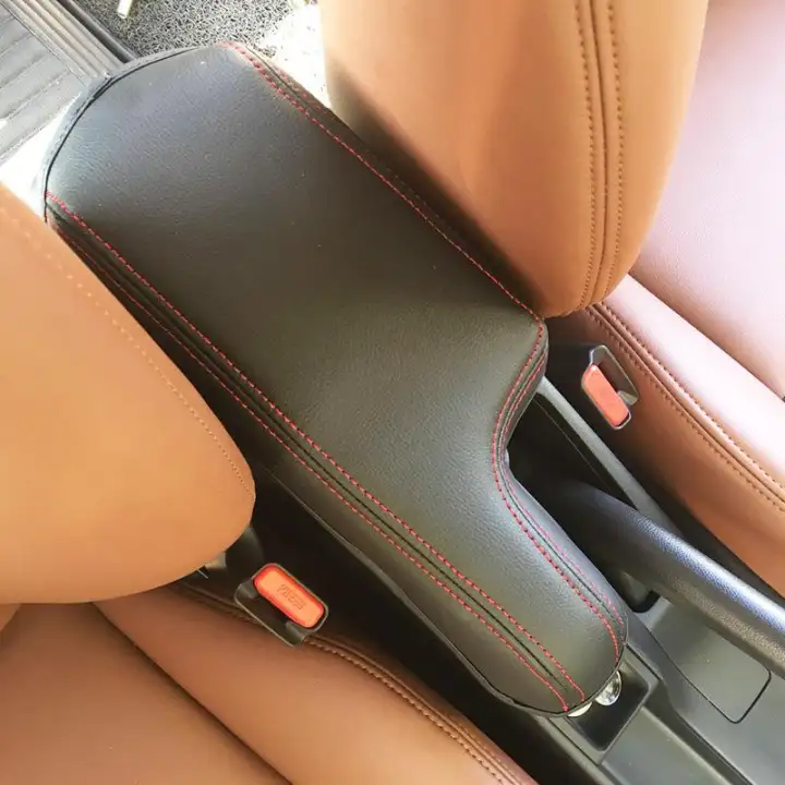 Central Armrest Box Leather Cover For Honda Jazz Fit Front Hand Box Leather Cover For Honda Jazz