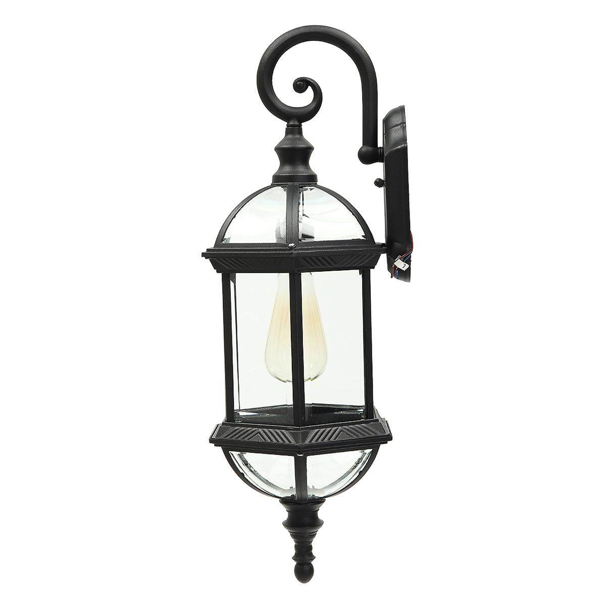 Pháp Tỉnh Đèn Tường Ngoài Trời Sconce Kim Loại Đèn Lồng Bóng Thủy Tinh 1 Đèn Nghệ Thuật