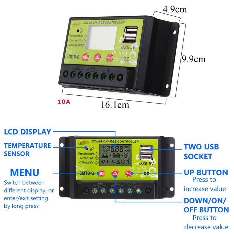 20 Wát 12 V/5 V USB DC Pin Năng Lượng Mặt Trời + Bộ Điều Khiển Bộ Dụng Cụ Dùng Cho Điện Thoại RV Xe Thuyền