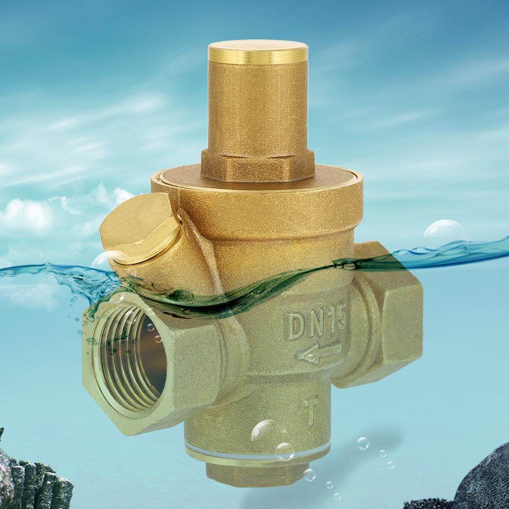 1pc Brass Adjustable Water Pressure Reducing Regulator Valve Thread DN15 1/2"