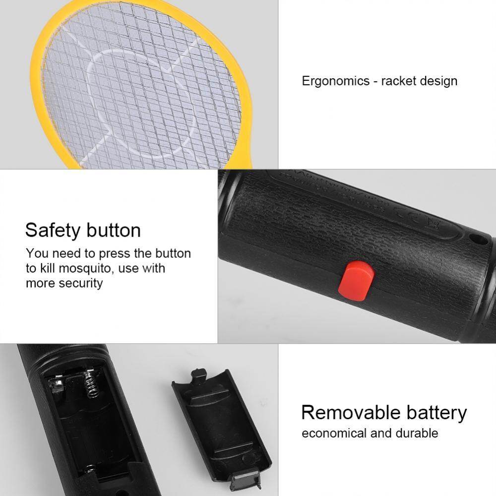 Epayst Vỉ Đập Muỗi Điện Chạy Pin Không Dây, Dụng Cụ Diệt Bọ, Vợt Diệt Côn Trùng