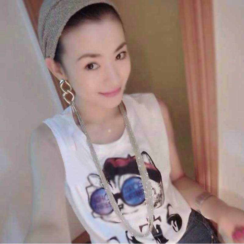 Model panjang Kalung Aksesoris Korea Selatan Gaya Korea wanita modis berlebihan ornamen musim panas banyak lapis