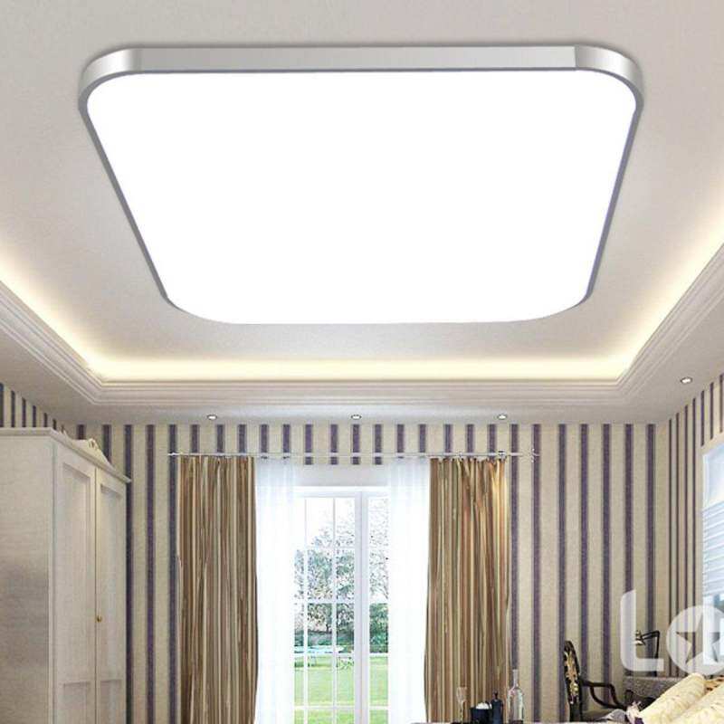 Catwalk LED Square Ceiling Down Light Bedroom Living Room Lamp Surface Mount # White light 48W