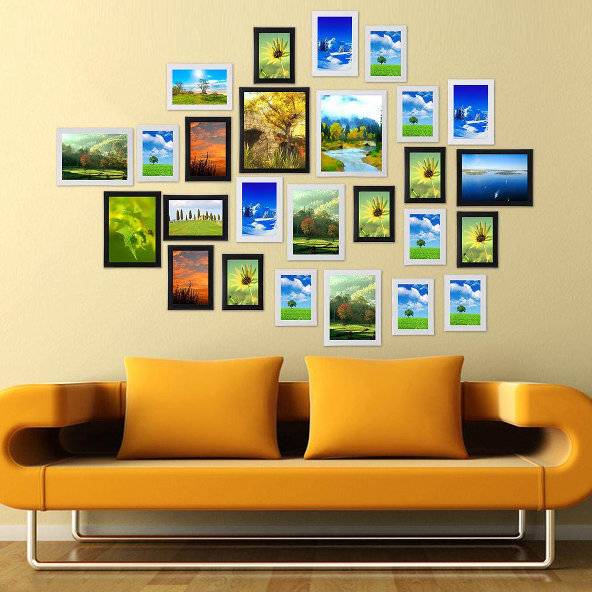 Picture wall creative household frame wall 26 Pcs Black + White