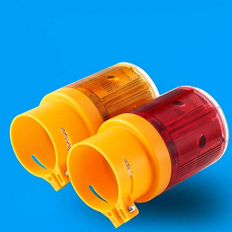 Solar Power LED Traffic Strobe Warning Light Flicker Road Barricade Sign Lamp US
