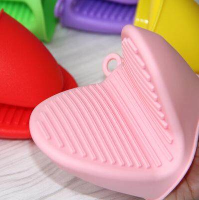 Dày Silicone Cách Nhiệt Clip Chịu Nhiệt Cao Chống Nóng Chống Trượt Bát Lò Vi Sóng Nhiệt Kẹp Găng Tay 2 Gói