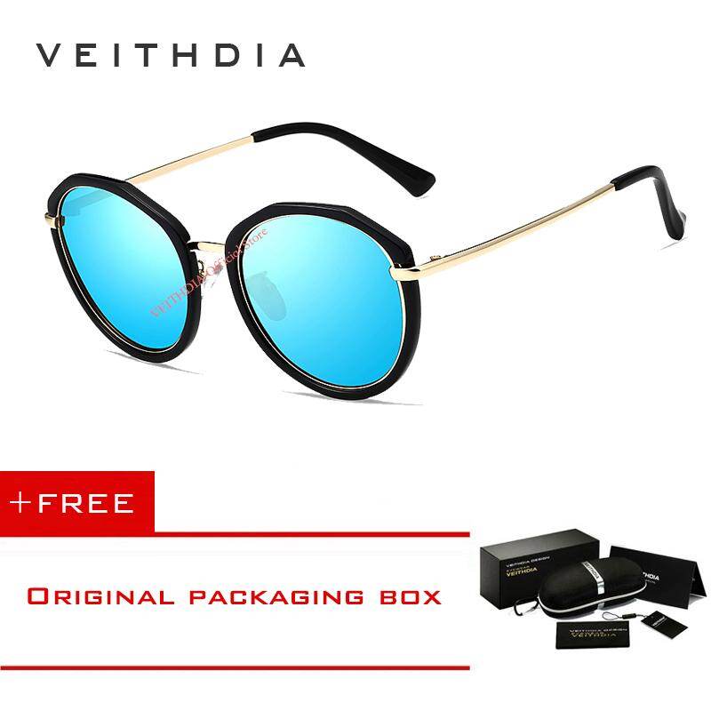 VEITHDIA Acetate Frame Women's Sun glasses Polarized Eyewear 3050