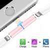 Auswaur Dual Lightening Charger และหูฟังอะแดปเตอร์เชื่อมหูฟัง 2 ใน 1 Lightening อะแดปเตอร์หูฟัง Lightening สายชาร์จแบตเตอรี่ตัวแยกสัญญาณเสียงหูฟังอุปกรณ์เสริมตัวเชื่อมอะแดปเตอร์สำหรับ iPhone X /8/8 Plus/7/7 Plus, เข้ากันได้กับ IOS 10.3 และ 11 12