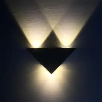 triangle lights for wall