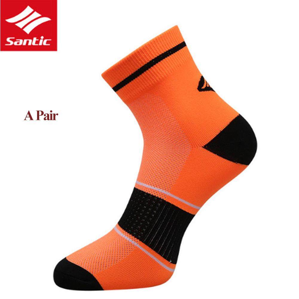 Santic Men Cycling Running Sport Socks Breathable One Size Anklet Socks 3 Pair