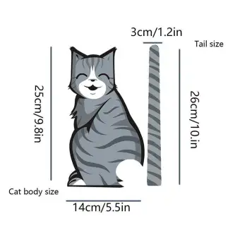 Queo Cat Car Stickers Rear Wiper Decal Sticker Christmas Queo Cat Car Stickers Rear
