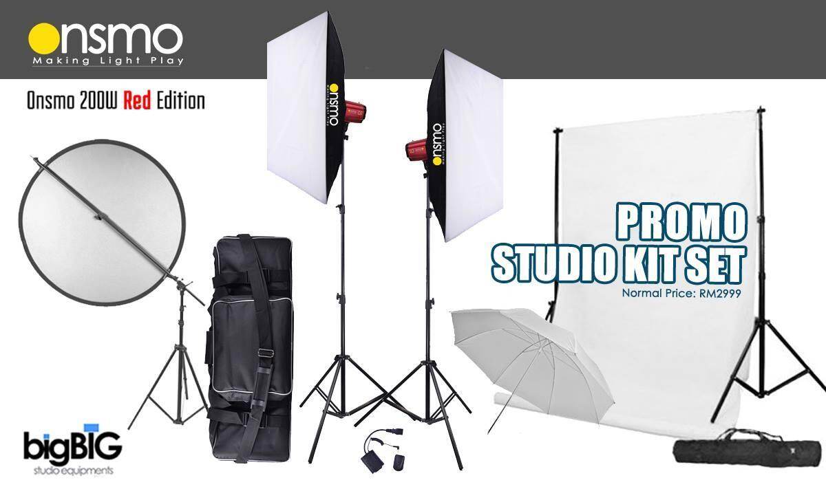 Onsmo Mini Studio Setup Package (Onsmo 200W x lights kit