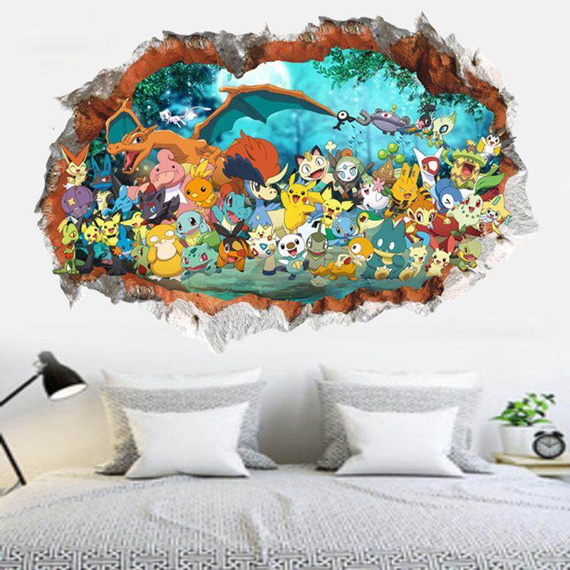 New Pokemon Wall Sticker Cartoon Lazada Singapore Details Of New Pokemon Wall Sticker Cartoon