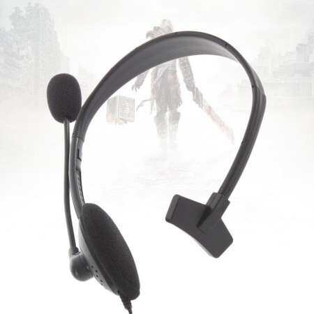ใหม่หูฟังหูฟังหูฟังกับไมโครโฟน MIC สำหรับ Xbox 360 สีดำ
